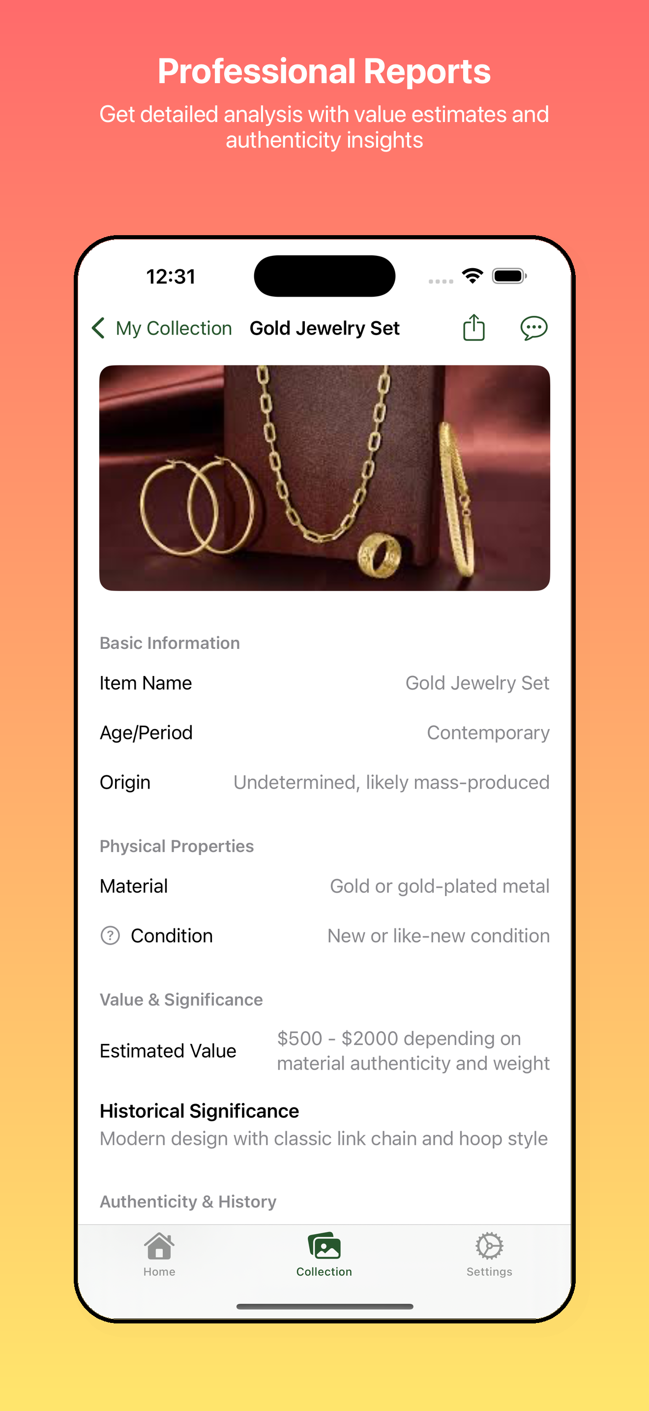 Professional Reports